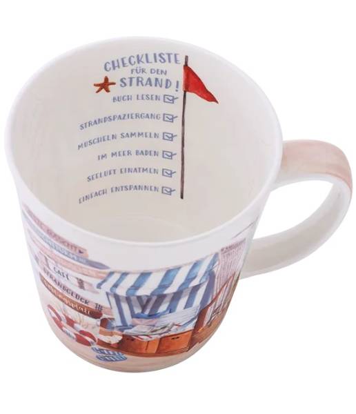 Becher 500 ml Lieblingsplatz Strandkorb