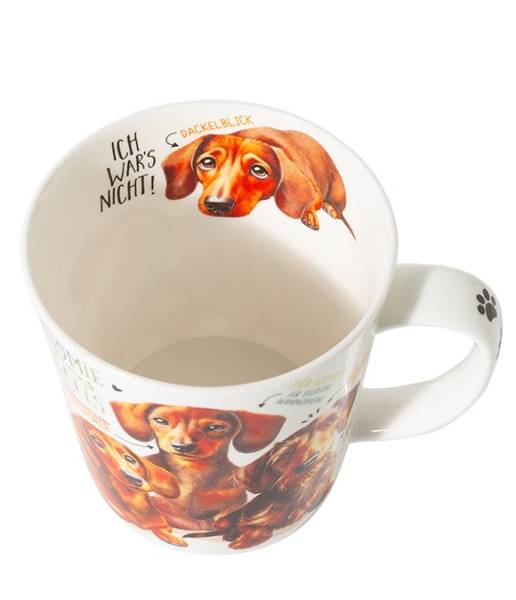 Becher 500 ml Dackelblick