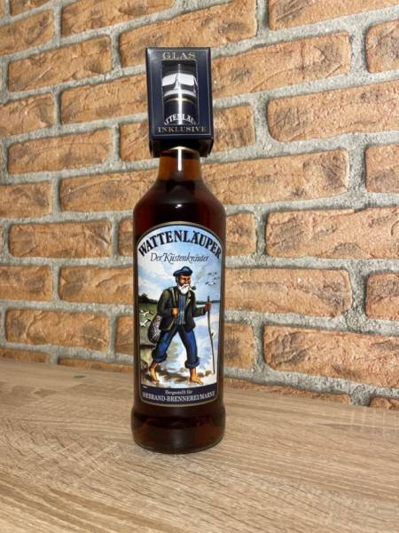 WATTENLÄUPER Küstenkräuter in 0,7-Liter-Flasche mit Gratis Shot Glas