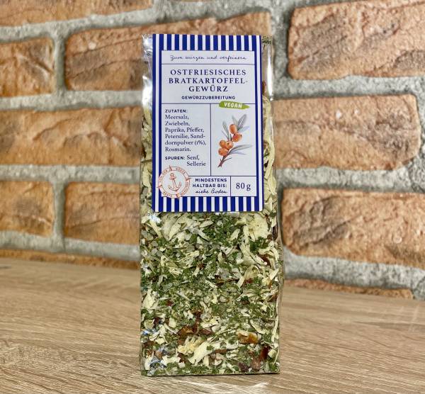 Ostfriesisches Bratkartoffelgewürz 80g, mit Sanddorn