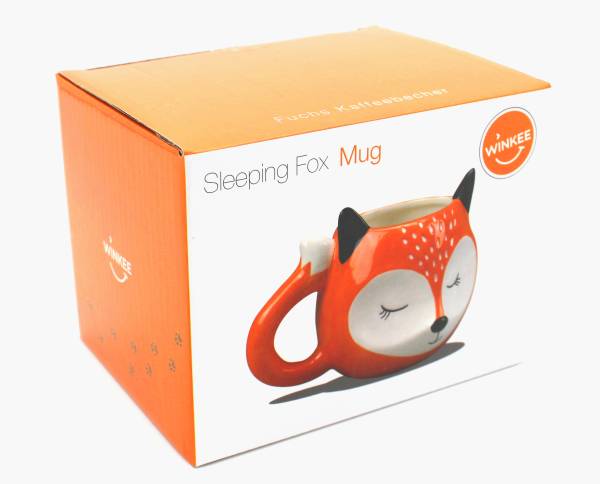 Keramikbecher im Fuchs-Design als Geschenkidee