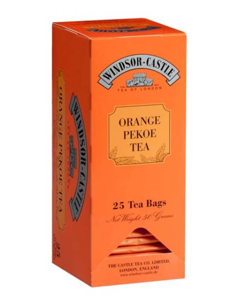 Packung Windsor-Castle Orange Pekoe Tea mit 25 Teebeuteln
