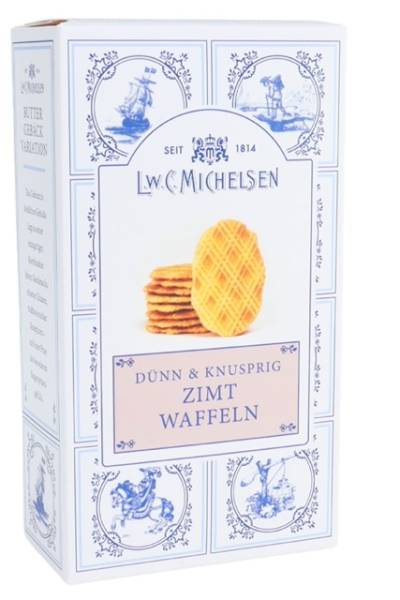Kleine knusprige Butterwaffeln mit feinem Zimtaroma