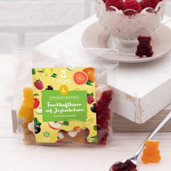 Fruchtsaftbären auf Joghurtschaum 150g