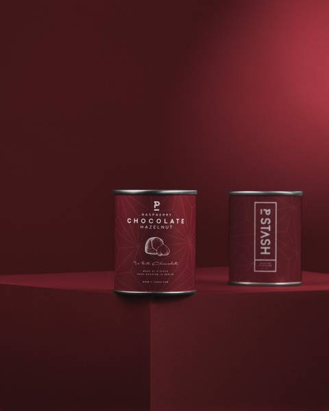 P-Stash Haselnuss Weiße Schokolade und Himbeere 60 g