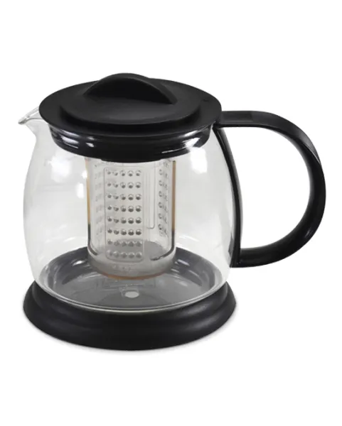 Kanne mit Drehfilter 1200 ml aus Glas
