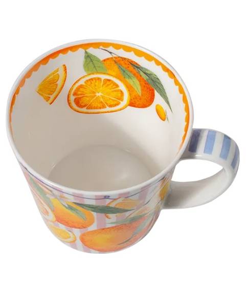Becher 500 ml Sommerlaune Orange aus Fine Bone China