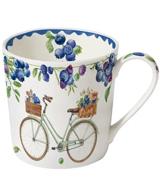 Becher 400 ml Blaubeerfahrrad