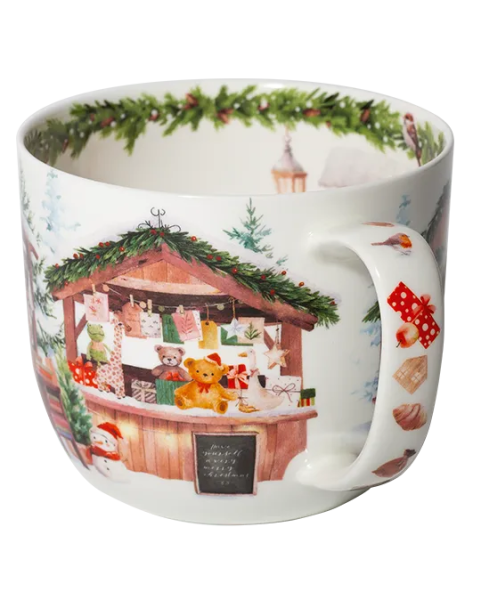 Jumbo-Winterbecher Winterbauernmarkt 700 ml aus Fine Bone China