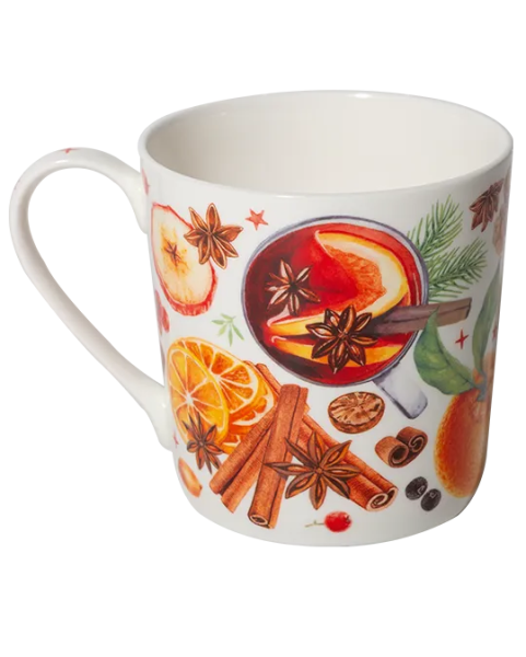 Winterbecher Glühweinparty 400 ml aus Fine Bone China