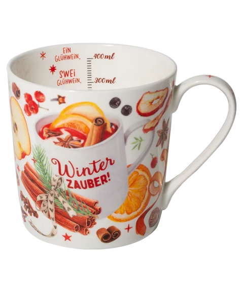 Winterbecher Glühweinparty 400 ml aus Fine Bone China
