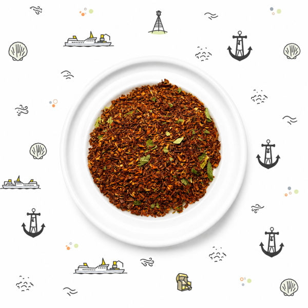 Rooibos Tee Erdbeere-Sahne als aromatisierter Rooibos Tee mit fruchtiger Note