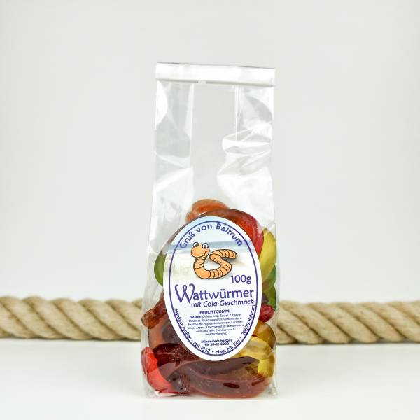 Wattwürmer mit Cola-Geschmack  100 g